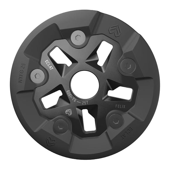 Eclat Felix Guard Teeth: 25 6061-T6 Aluminum Black