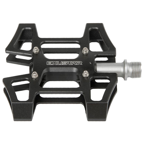 Exustar E-PC915 Lite Platform Pedals Body: Aluminum Spindle: Cr-Mo 9/16'' Black