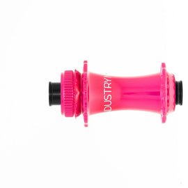 Industry Nine Solix G Classic Front Disc Hub Front 24H 12mm TA 100mm Pink