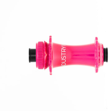 Industry Nine Solix G Classic Front Disc Hub Front 28H 12mm TA 100mm Pink