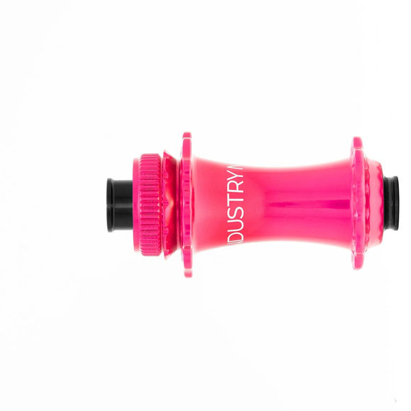 Industry Nine Solix G Classic Front Disc Hub Front 28H 12mm TA 100mm Pink