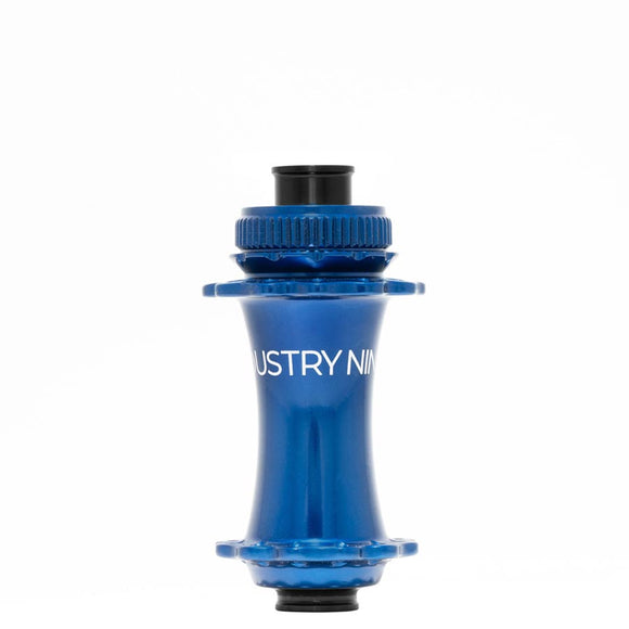 Industry Nine Solix M Classic Front Disc Hub Front 28H 15mm TA 110mm Boost Blue