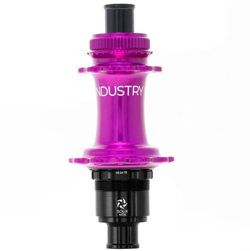 Industry Nine Solix M Classic Rear MS Disc Hub Rear 28H 12mm TA 148mm Shimano Micro Spline Purple