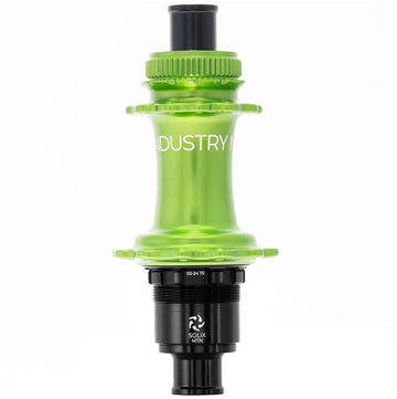 Industry Nine Solix M Classic Rear MS Disc Hub Rear 28H 12mm TA 148mm Shimano Micro Spline Lime