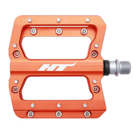 HT Components AN14A Nano Platform Pedals Body: Aluminum Spindle: Cr-Mo 9/16'' Orange Pair