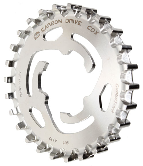 Gates Carbon Drive CDX CenterTrack 3-Lobe SureFit™ Rear Sprocket - 26t Shimano/SRAM 3-Lobe Silver
