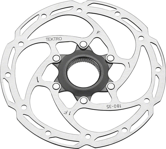 Tektro TR180-35 Disc Brake Rotor - 180mm Center-Lock 1.8mm Thickness