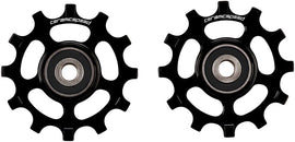 CeramicSpeed Pulley Wheels SRAM AXS Road 12-Speed - 12 Tooth Coated Races Alloy BLK