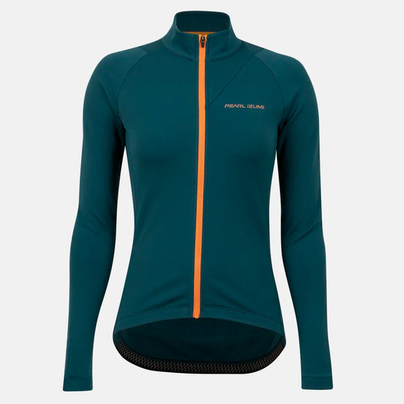 Women's Attack Thermal Jersey - DARK SPRUCE/SUNFIRE / XS