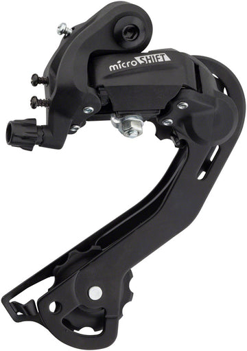 microSHIFT M21 Rear Derailleur - 6/7 Speed Long Cage Black