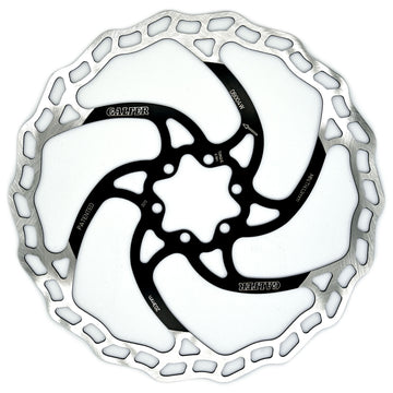 Galfer 203mm Rotor 6-Bolt  1.8mm Black/Silver