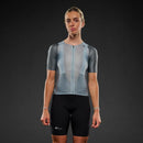 Women's Pi PRO/BLACK Mesh Jersey - SILVER BLUE/BLASAM GREEN / XS