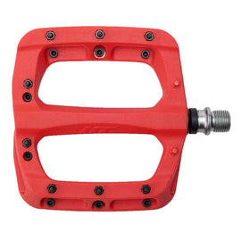 HT Components PA03A Nano P Platform Pedals Body: Nylon Spindle: Cr-Mo 9/16'' Red Pair
