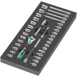 Wera Tool 9720 8000 A Zyklop 1/4" Ratchet Set 1