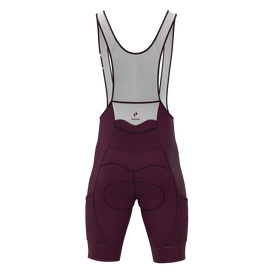 Panache M's Cargo Pocket Bib Short - Plum - 0