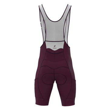 Panache M's Cargo Pocket Bib Short - Plum - 0