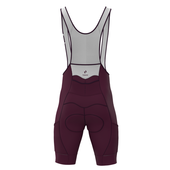 Panache M's Cargo Pocket Bib Short - Plum