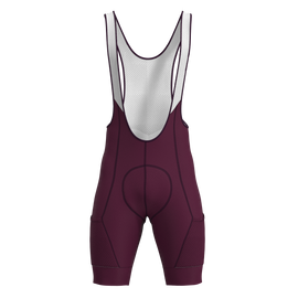Panache M's Cargo Pocket Bib Short - Plum