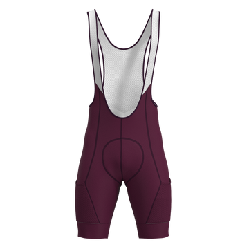 Panache M's Cargo Pocket Bib Short - Plum