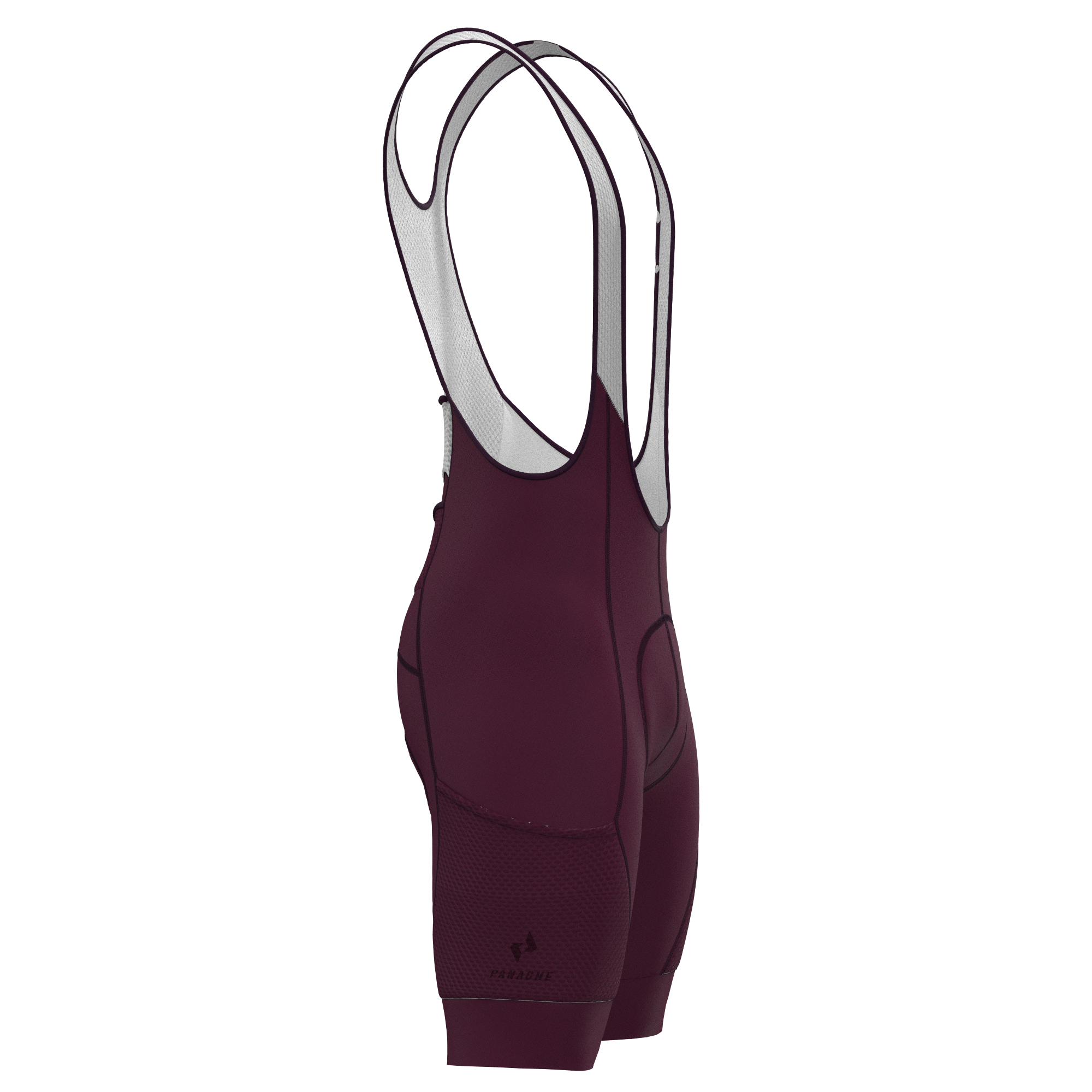 Panache M's Cargo Pocket Bib Short - Plum