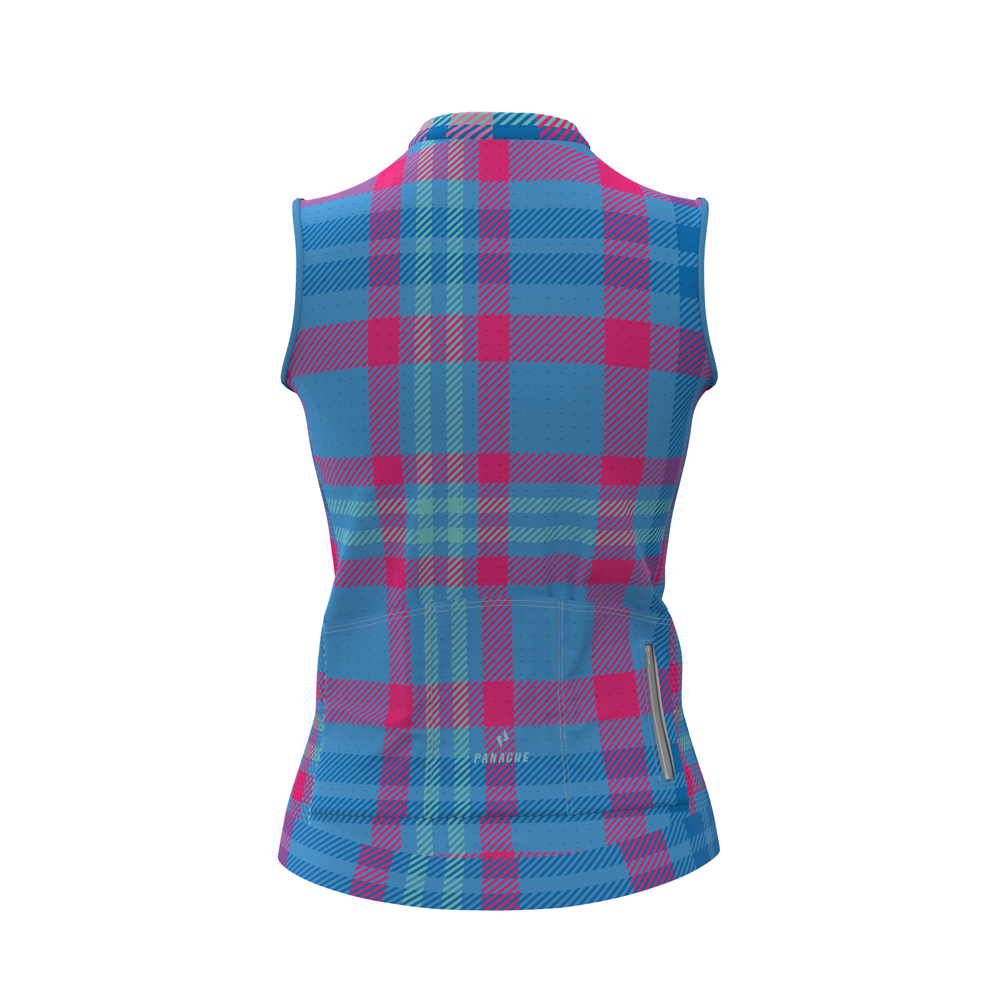 Panache W's Sleeveless Super Ride + Jersey - Summer Multi Plaid - 0