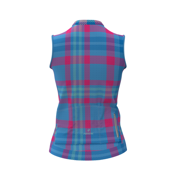 Panache W's Sleeveless Super Ride + Jersey - Summer Multi Plaid