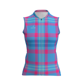 Panache W's Sleeveless Super Ride + Jersey - Summer Multi Plaid