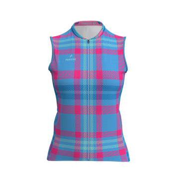 Panache W's Sleeveless Super Ride + Jersey - Summer Multi Plaid