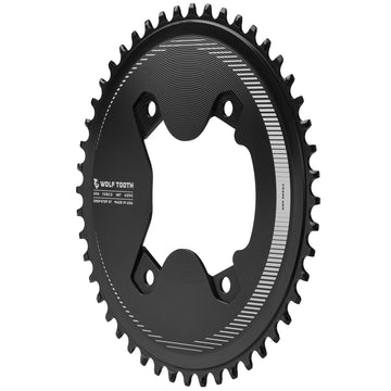 Aero 110 BCD Asymmetric 4-Bolt Chainrings for Shimano GRX 800 Cranks - 0