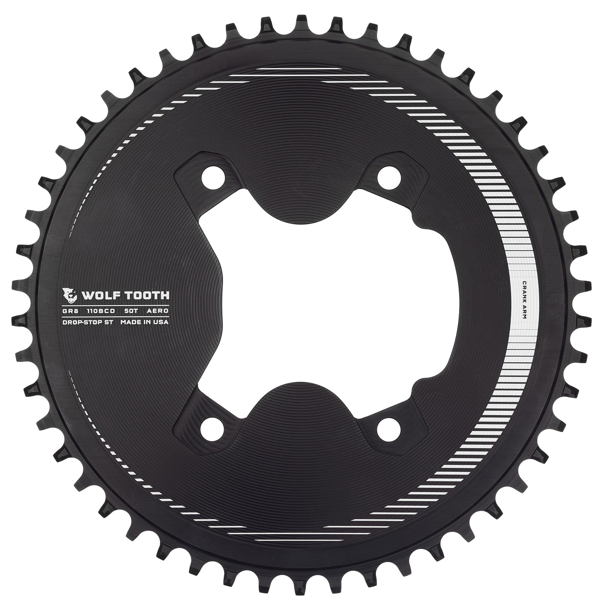 【美品】SHIMANO 101PG Aero 110 BCD Asymmetric 4-Bolt Chainrings for Shimano GRX