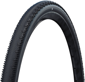 Schwalbe G-One RS Tire - 700 x 50 Tubeless Folding BLK Performance RaceGuard Addix Green E-25