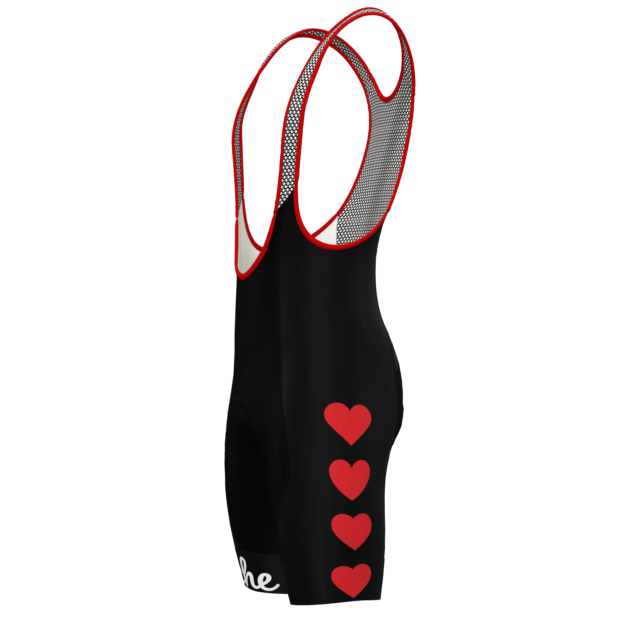 Panache W's Pro Bib Short - Hearts