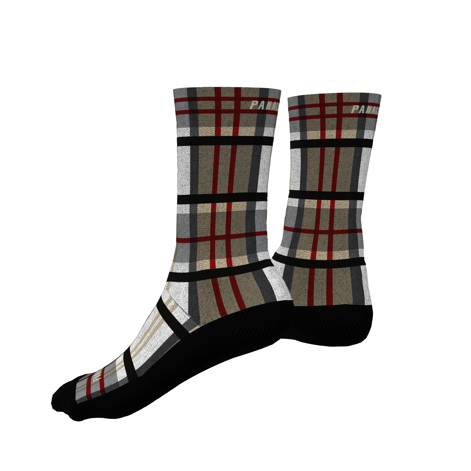 Panache Pro 6" Sock - Mountain Plaid