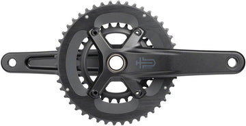 microSHIFT Sword 2x Crankset - 172.5mm 10-Speed 46/29t 110 Asym BCD  24mm Spindle BLK