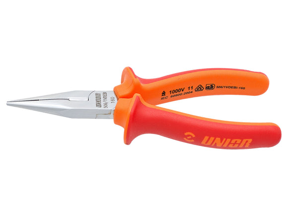 Unior Long Nose Pliers w/Side Cutter Tool
