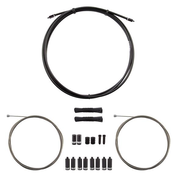 SRAM SlickWire Shift Cable Housing Kit - Road/MTB 4mm Nylon Braided BLK