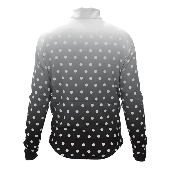 Panache M's and W's Pro Thermal Jacket - Black & White Fade Dots