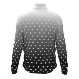 Panache M's & W's Pro Wind Jacket - Black & White Fade Dots - 0