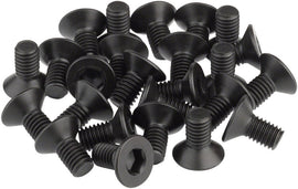 BikeFit Cleat Screws 25-Pack 10mm SPD / MTB Compatible Countersunk 4mm Hex M5 X 0.8