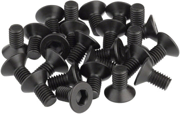 BikeFit Cleat Screws 25-Pack 10mm SPD / MTB Compatible Countersunk 4mm Hex M5 X 0.8