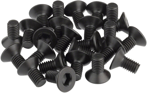 BikeFit Cleat Screws 25-Pack 10mm SPD / MTB Compatible Countersunk 4mm Hex M5 X 0.8