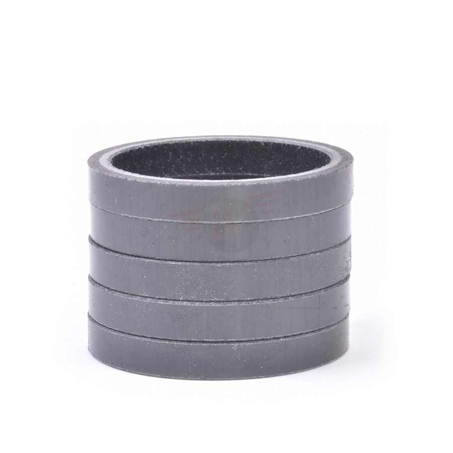 Wheels Manufacturing Carbon Headset Spacer - 1-1/8" 5mm Gloss 5-pack