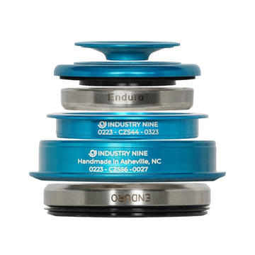 Industry Nine iRiX ZS44/ZS56 Headset : ZS44/28.6 | ZS56/40 ZeroStack Complete Turquoise