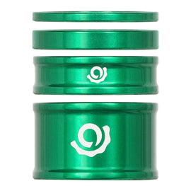 Industry Nine iRiX Headset Spacer Kit 1-1/8'' Height: 2.5mm/5mm/10mm/20mm Aluminum Green