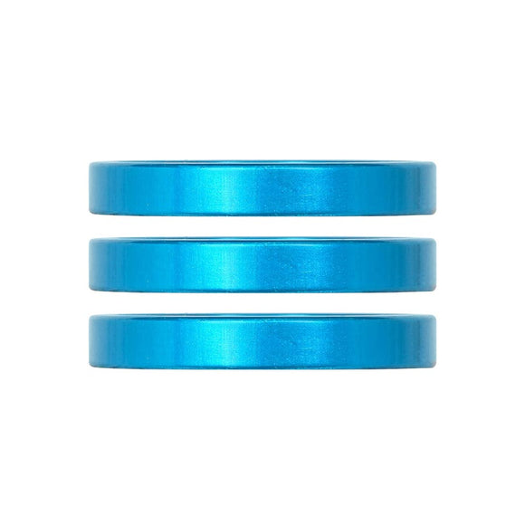 Industry Nine iRiX Headset Spacer 1-1/8'' Height: 5mm Aluminum Turquoise 3pcs