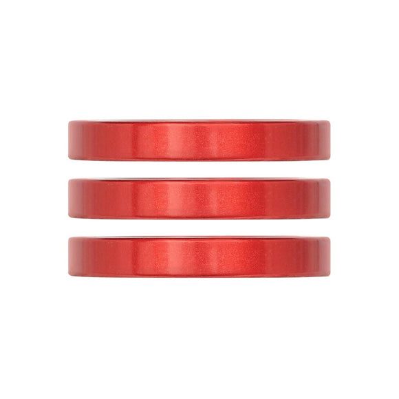 Industry Nine iRiX Headset Spacer 1-1/8'' Height: 5mm Aluminum Red 3pcs