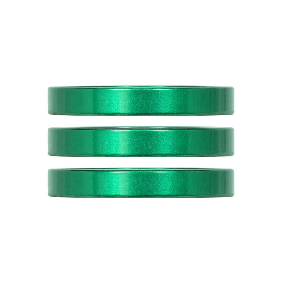 Industry Nine iRiX Headset Spacer 1-1/8'' Height: 5mm Aluminum Green 3pcs