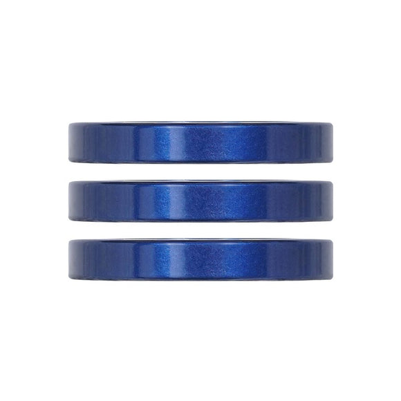 Industry Nine iRiX Headset Spacer 1-1/8'' Height: 5mm Aluminum Blue 3pcs