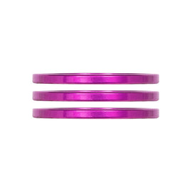 Industry Nine iRiX Headset Spacer 1-1/8'' Height: 2.5mm Aluminum Purple 3pcs
