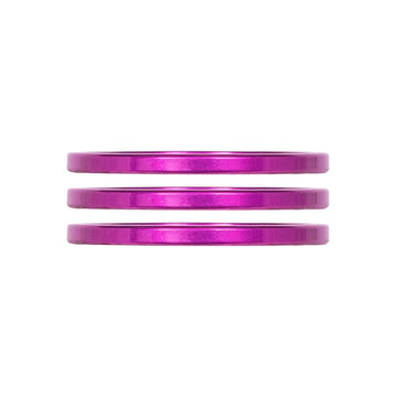 Industry Nine iRiX Headset Spacer 1-1/8'' Height: 2.5mm Aluminum Purple 3pcs